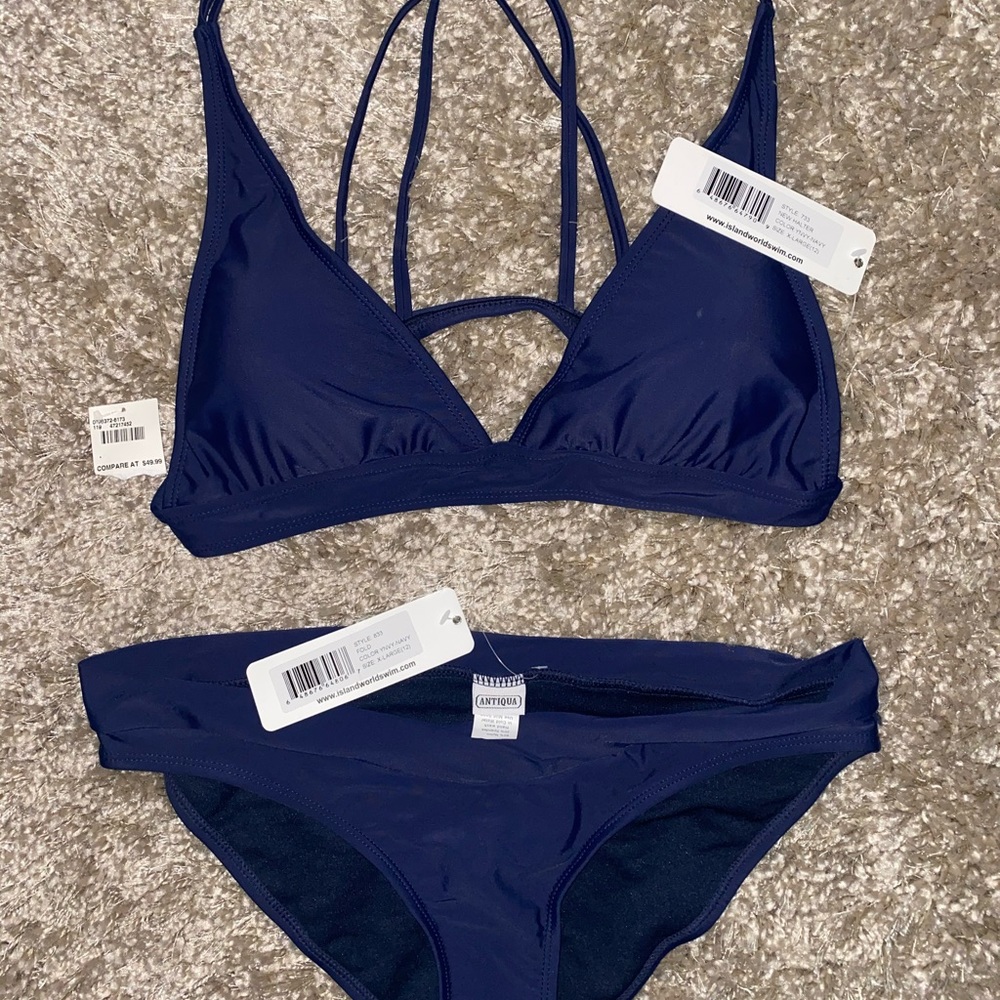 Bikini size XL - new with tags!!! Navy